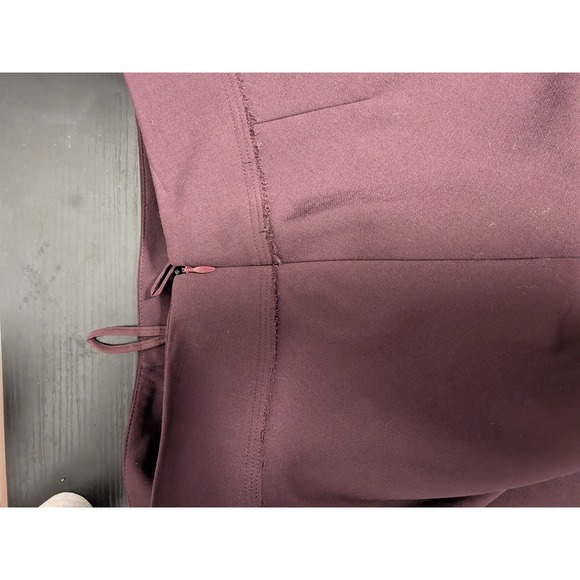 Salvatore Ferragamo Burgundy Wool Blend Raw Edge Pencil Skirt Made in Italy 40 - Picture 13 of 15